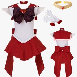 Sailor Mars Cosplay Halloween Costume Size Medium